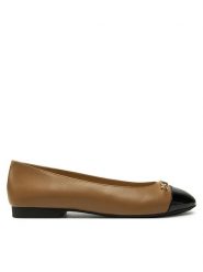 MICHAEL Michael Kors Baleriny Rebeca Flex Ballet 40F4RBFP1L Brązowy. Brązowe baleriny MICHAEL Michael Kors, bez wzorów, ze skóry, bez obcasa. Za 369.99 zł.
