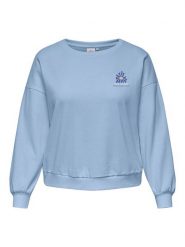 ONLY Carmakoma Bluza w kolorze granatowym rozmiar: S-42/44. Niebieskie bluzy Only Carmakoma, s, bez wzorów, bez kaptura. Za 92.21 zł.