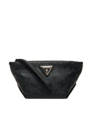 Guess Kosmetyczka Helina Travel TWDP96 40005 Czarny. Czarne kufry i kosmetyczki Guess, z aplikacjami, ze skóry, bez dodatków. Za 329.99 zł.