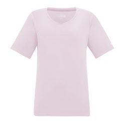 T-shirt Damski W Serek Fingal. Czerwone t-shirty Regatta, bez wzorów, bez kołnierzyka, bez ramiączek. Za 76.99 zł.