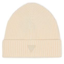 Czapka Guess. Białe czapki Guess, z aplikacjami. Za 154.99 zł.