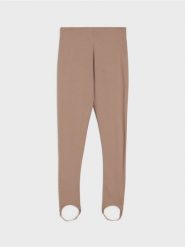 Legginsy z gumką pod stopą - brązowy. Brązowe legginsy Sinsay, l, bez wzorów. Za 39.99 zł.