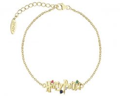 Bransoletka srebrna z cyrkoniami - Harry Potter, Warner Bros. Discovery. Szare bransoletki Apart, z cyrkonią, pozłacane. Za 229.00 zł.