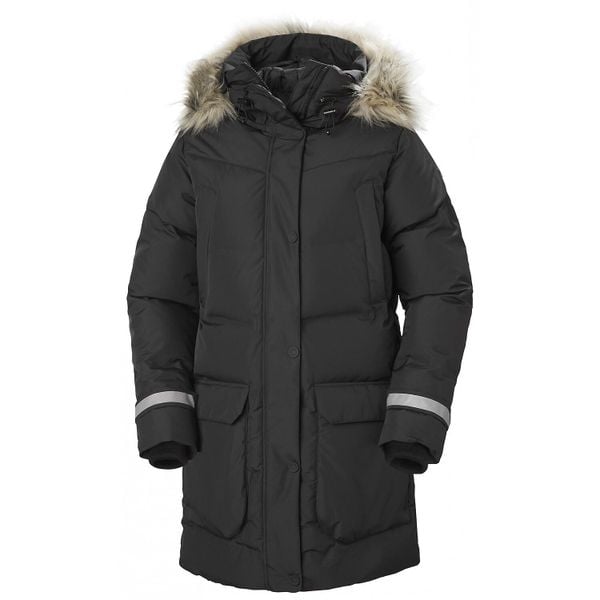 Parka damska Helly Hansen Bouvet down. Czarne parki Helly Hansen, na zimę, eleganckie, bez kaptura. W wyprzedaży za 2,032.30 zł.