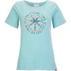 Koszulka damska Killtec GIGA GS 111 WMN TSHRT. Niebieskie koszulki sportowe Killtec, bez wzorów, bez ramiączek. W wyprzedaży za 60.00 zł.
