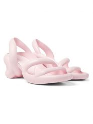 Camper Sandały "Kobarah" w kolorze jasnoróżowym na obcasie rozmiar: 43. Różowe sandały Camper, bez wzorów, z otwartym noskiem, bez obcasa, na koturnie, bez zapięcia. Za 260.99 zł.