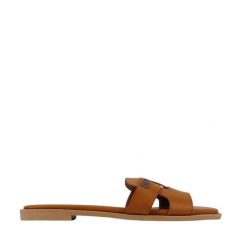 Klapki damskie Lee Estill Slider Low 50251024 35A. Brązowe klapki Lee, bez wzorów, z gumy, bez obcasa, na płaskiej podeszwie. Za 120.99 zł.