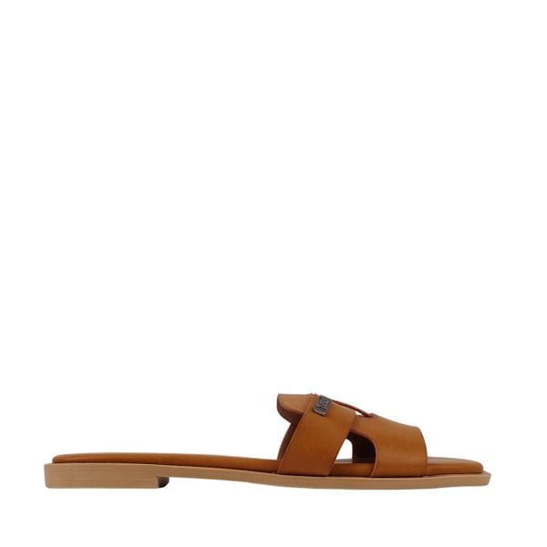 Klapki damskie Lee Estill Slider Low 50251024 35A. Brązowe klapki Lee, bez wzorów, z gumy, bez obcasa. Za 120.99 zł.