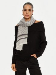 Guess Chusta AW5249 VIS03 Szary. Szare rękawiczki Guess, z aplikacjami, z materiału. Za 269.99 zł.