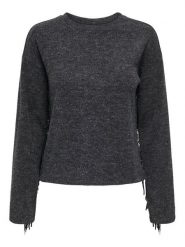 ONLY Sweter Jake 15355819 Szary Regular Fit. Szare swetry Only, xl, bez wzorów, z syntetyku, bez ramiączek. Za 149.99 zł.