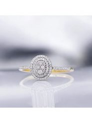 DIAMOND & CO Złoty pierścionek "Beauty Queen" z diamentami rozmiar: 62. Żółte pierścionki Diamond & Co, z diamentem, złote. Za 1,652.95 zł.