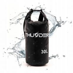 Worek wodoodporny wodoszczelny torba na kajak plecak turystyczny sup 30L. Czarne plecaki THUNDER, bez wzorów. Za 50.00 zł.