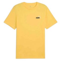 T-shirt Puma 684717-55 unisex. Żółte t-shirty Puma, bez wzorów, z syntetyku, bez kołnierzyka, bez ramiączek. Za 93.90 zł.