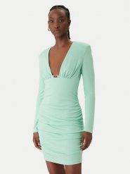 Just Cavalli Sukienka koktajlowa 80PAO957 J0253 Niebieski Slim Fit. Niebieskie sukienki Just Cavalli, bez wzorów, z syntetyku, wizytowe, bez kołnierzyka, bez ramiączek. Za 1,059.00 zł.