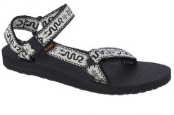 Sandały damskie, Teva W Original Universal Sandals. Czarne sandały Teva, bez wzorów, z materiału, sportowe, bez obcasa, bez zapięcia. Za 229.00 zł.
