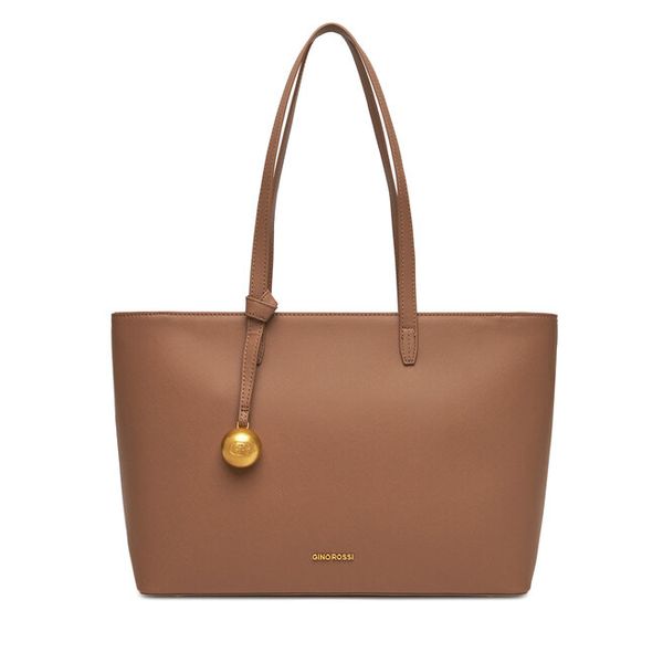 Torebka GINO ROSSI. Brązowe torebki klasyczne Gino Rossi, bez wzorów, bez dodatków. Za 279.99 zł.