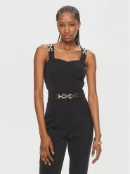 Marciano Guess Top 4GGH21 7074A Czarny Slim Fit. Czarne topy Marciano Guess, z aplikacjami, z wiskozy, bez kołnierzyka, bez ramiączek. Za 1,009.00 zł.