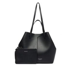 Torebka Emporio Armani. Czarne shopper Emporio Armani, bez wzorów, bez dodatków. Za 2,764.00 zł.