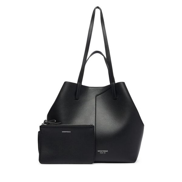 Torebka Emporio Armani. Czarne shopper Emporio Armani, bez wzorów, bez dodatków. Za 2,764.00 zł.