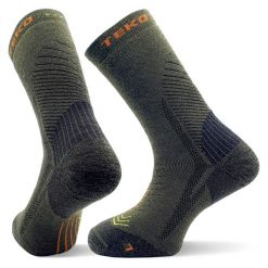 Skarpety sportowe z wełny Merino Teko ecoHIKE Medium Full Cushion Hiking 3.0. Zielone skarpety TEKO, bez wzorów, z wełny. Za 56.99 zł.
