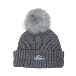 Czapka damska z pomponem Kentucky. Niebieskie czapki KENTUCKY HORSEWEAR, bez wzorów, z dzianiny. Za 219.00 zł.