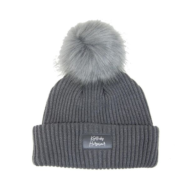 Czapka damska z pomponem Kentucky. Niebieskie czapki KENTUCKY HORSEWEAR, bez wzorów, z dzianiny. Za 218.00 zł.