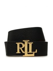 LAUREN RALPH LAUREN Pasek 412912040001 Czarny. Czarne paski Lauren Ralph Lauren, bez wzorów, ze skóry. Za 491.99 zł.