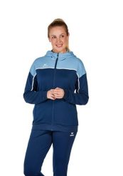 Damska bluza dresowa z kapturem Erima Change. Niebieskie bluzy Erima, bez wzorów, z dresówki, z kapturem. Za 244.95 zł.