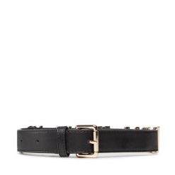 Pasek Damski Valentino. Czarne paski Valentino, bez wzorów. Za 149.99 zł.