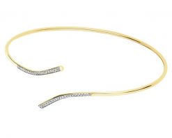 Bransoletka z żółtego złota z brylantami - 0,09 ct - próba 585. Żółte bransoletki Apart, z brylantem, złote. Za 4,790.00 zł.