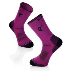 LEKKIE SKARPETKI TURYSTYCZNE Skarpetki turystyczne Fuchsia Mountain. Czerwone skarpety TRY TO FLY, bez wzorów. W wyprzedaży za 71.63 zł.