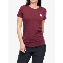 Koszulka bawełniana damska Black Diamond Equipment For Alpinists SS Tee. Czerwone koszulki sportowe Black Diamond, bez wzorów, z bawełny, bez ramiączek. Za 119.99 zł.