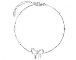 Bransoletka srebrna - kokardka, kulki. Szare bransoletki Apart, srebrne. Za 149.00 zł.