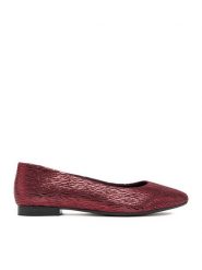 Lasocki Baleriny CEO-RST-KAJA-04F Bordowy. Czerwone baleriny Lasocki, bez wzorów, ze skóry, bez obcasa. Za 159.99 zł.