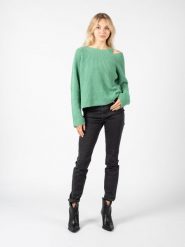 Pinko Sweter "Marsala" | 1G189N A08G | Kobieta | Zielony. Zielone swetry Pinko, l, bez wzorów, z kaszmiru, bez ramiączek. W wyprzedaży za 389.00 zł.