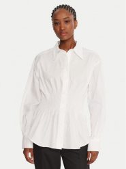 French Connection Koszula 72ZDP Biały Regular Fit. Białe koszule French Connection, bez wzorów, z bawełny, bez kołnierzyka, bez ramiączek. Za 289.99 zł.
