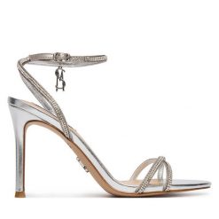 Sandały Steve Madden. Szare sandały Steve Madden, bez wzorów, bez obcasa, na szpilce, bez zapięcia. Za 519.99 zł.
