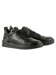 Högl Skórzane sneakersy "Mac" w kolorze czarnym rozmiar: 40. Czarne trampki Högl, bez wzorów, bez zapięcia. Za 339.00 zł.
