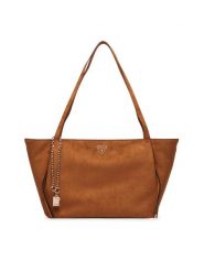 Guess Torebka Devon HWSG97 45230 Brązowy jasny. Brązowe shopper Guess, z aplikacjami, z materiału, bez dodatków. Za 634.99 zł.