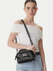 Guess Torebka J6RZ03 WH8M0 Czarny. Czarne torebki klasyczne Guess, z aplikacjami, ze skóry, bez dodatków. Za 269.99 zł.