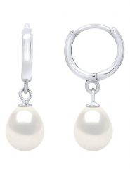 ATELIERS SAINT GERMAIN Srebrne kolczyki-kreole z perłami rozmiar: onesize. Szare kolczyki ATELIERS SAINT GERMAIN, z perłą, srebrne. Za 208.99 zł.