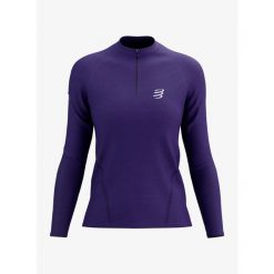 Bluza do biegania damska Compressport Trail HZ LS Tshirt W. Fioletowe bluzy Compressport, l, bez wzorów, bez kaptura. Za 450.99 zł.