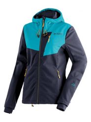 Maier Sports Kurtka softshellowa "Ofot Jacket W" w kolorze granatowo-turkusowym rozmiar: 36. Niebieskie kurtki sportowe Maier Sports, bez wzorów, z polaru, bez kaptura, outdoorowe. Za 272.31 zł.