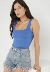 Niebieskie Body Hyrmime. Niebieskie body Born2be, l, bez wzorów, z dzianiny. Za 69.99 zł.