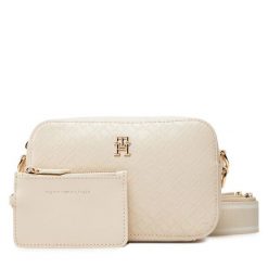 Torebka Tommy Hilfiger. Brązowe listonoszki TOMMY HILFIGER, bez wzorów, bez dodatków. Za 389.99 zł.
