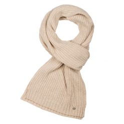 WEŁNIANY SZALIK JESSIE BEŻOWY One size - Flawless. Brązowe szaliki Flawless, bez wzorów, z wełny. Za 290.00 zł.