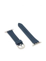 Fossil Wymienny pasek do zegarka Apple Watch S380019 Granatowy. Niebieskie paski Fossil, bez wzorów. Za 129.99 zł.