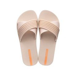 Klapki basenowe damskie Ipanema Street II Fem. Brązowe klapki Ipanema, bez wzorów, bez obcasa. Za 79.99 zł.