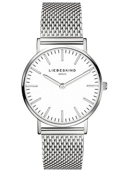 Liebeskind Zegarek kwarcowy w kolorze srebrno-białym rozmiar: onesize. Szare, analogowe zegarki Liebeskind, ze stali. Za 260.99 zł.