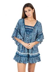 Isla Bonita by SIGRIS Sukienka w kolorze granatowym rozmiar: L. Niebieskie sukienki Isla Bonita by SIGRIS, na co dzień, l, bez wzorów, z bawełny, bez kołnierzyka, bez ramiączek, mini, proste. Za 87.81 zł.